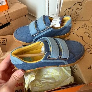 Livie & Luca Blue Kids Sneakers with Velcro